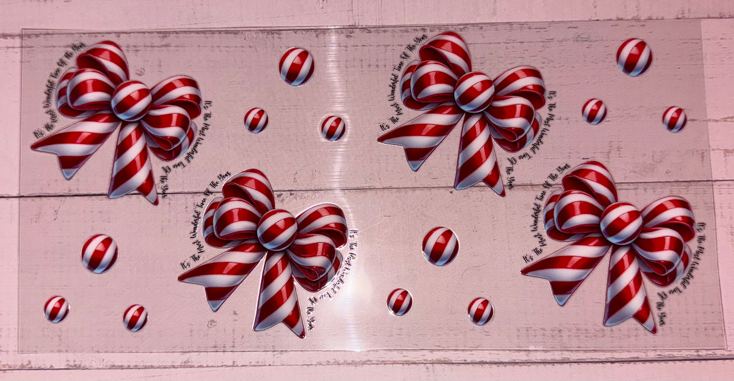Candy Cane Bows #264