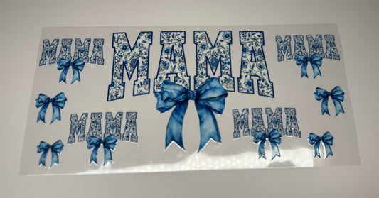 Mama Blue Bow