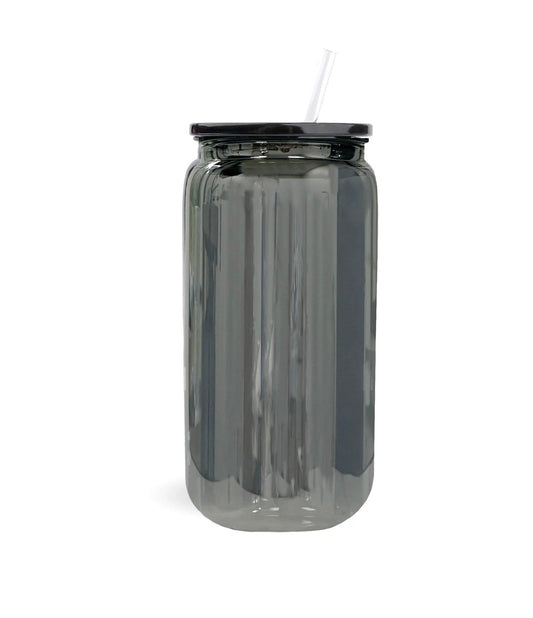 16 oz Mirrored Black Glass