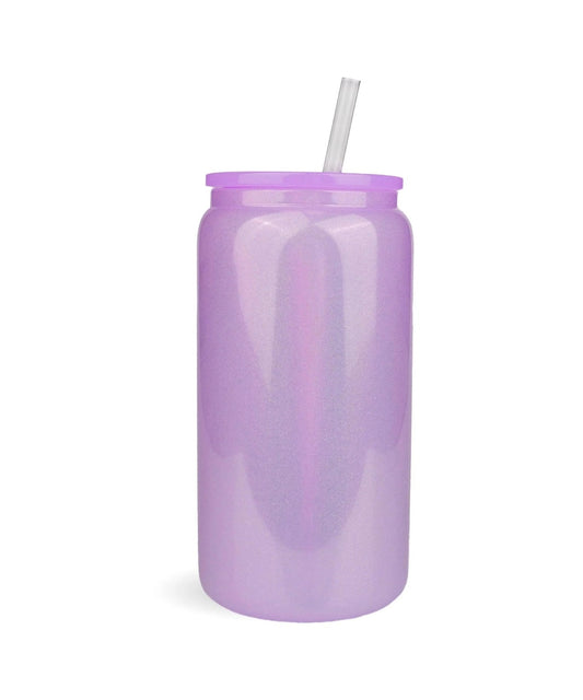 16 oz Purple Shimmer Glass