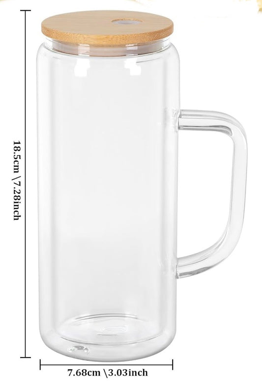 20 oz Glass with handle