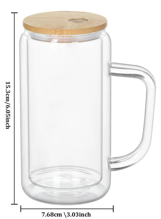 16 oz Glass with handle