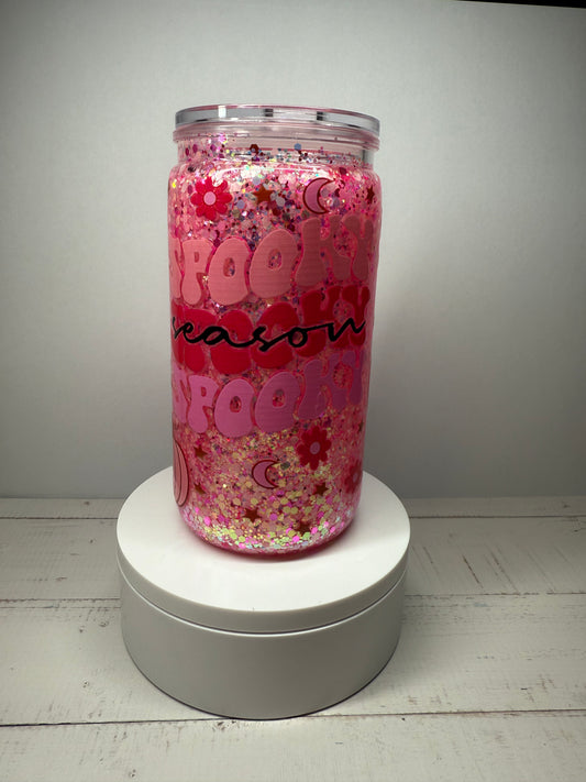 16 oz Acrylic Glitter Spooky Season
